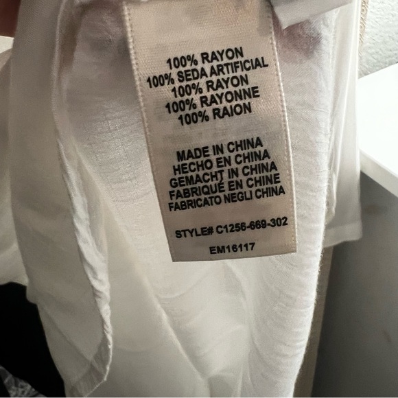 Anthropologie Cloth & Stone White Tunic - Picture 6 of 7